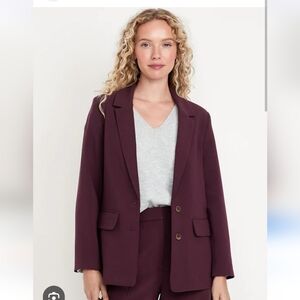 Taylor Relaxed Suit Jacket -Cherry Bark